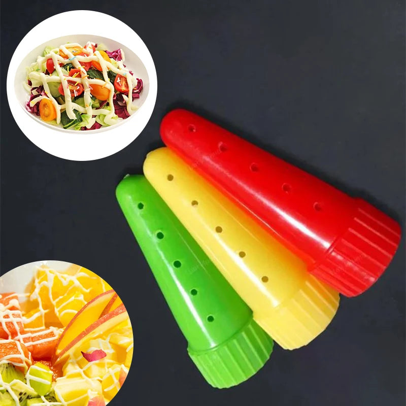 3-Pack Squeeze Bottles | Sauce & Dressing Dispensers Condiment Dispenser Set QXL