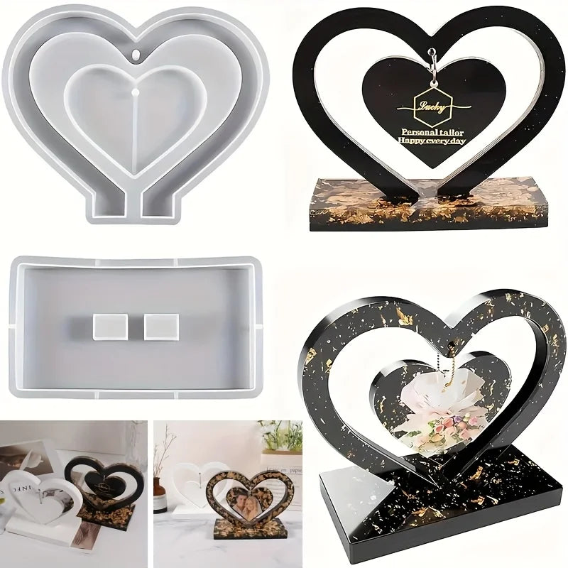 Heart Epoxy Resin Silicone Mold Set | DIY Photo Frame Craft Resin Craft Mold QXL 1pc