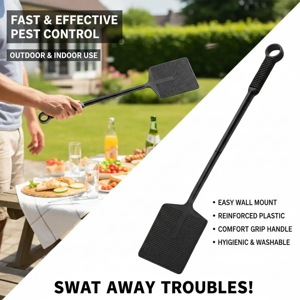 Long Handle Fly Swatter | Flexible PP Plastic Mosquito Swatter Fly Swatter QXL