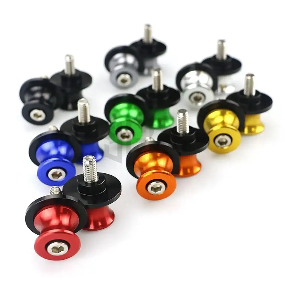 2-Pack CNC Aluminum Motorcycle Frame Stand Lifting Screws Motorcycle Frame Screws QXL