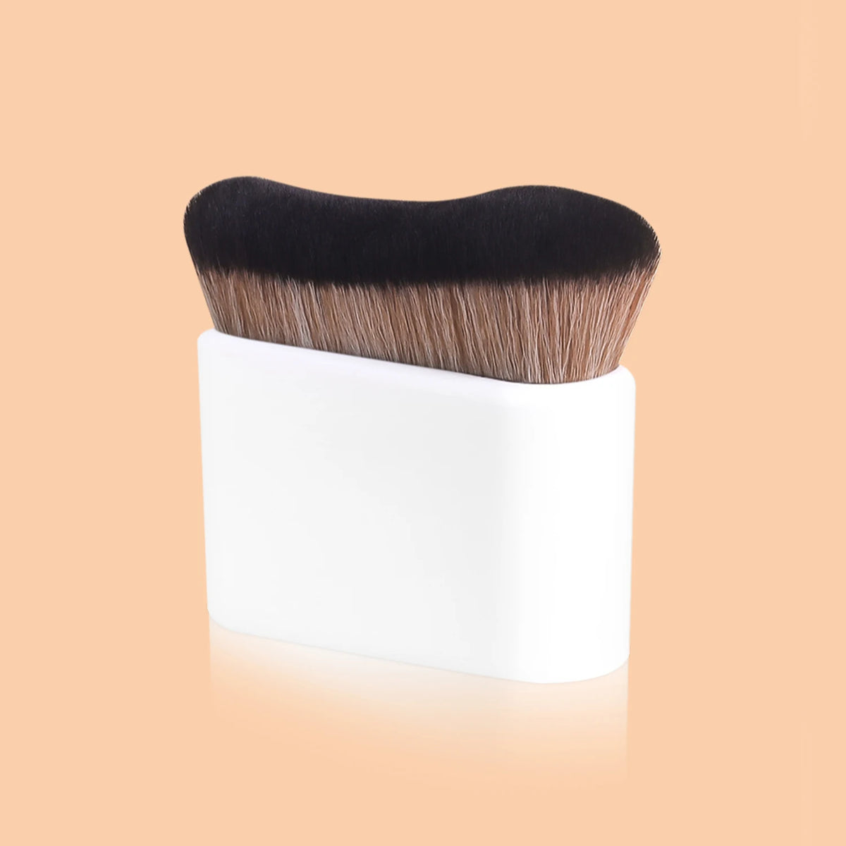 Ronshadow Wave Foundation Brush | Soft Nylon Cosmetic Brush Foundation Brush QXL WHITE