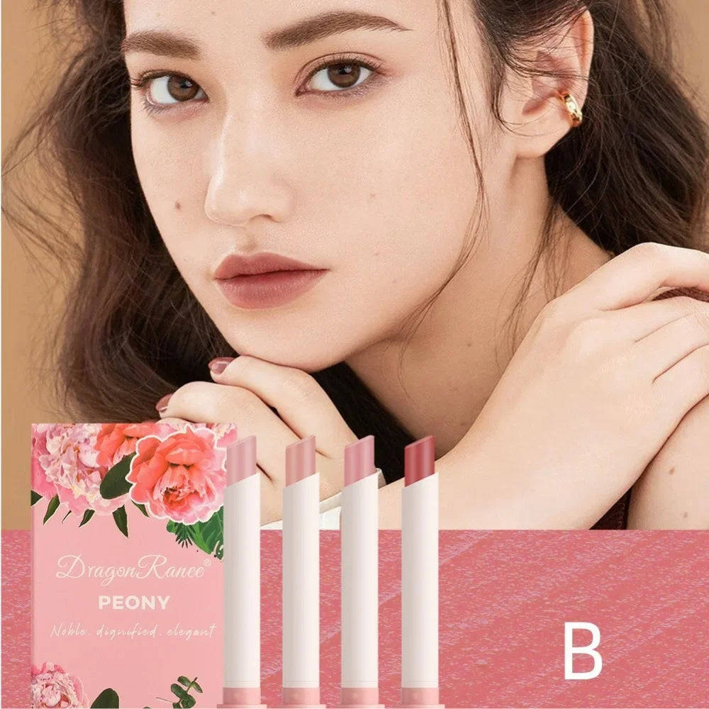 Dragon Ranee 4-Pc Velvet Matte Lipstick Set | Cigarette Design Matte Lipstick Set QXL