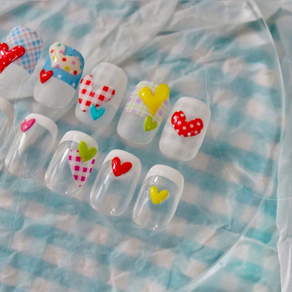 5D Embossed Nail Art Stickers | Grid Butterfly Decals Nail Art Stickers QXL
