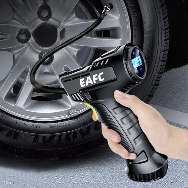EAFC 120W Wireless Car Tire Inflator | Digital Air Compressor Tire Inflator QXL