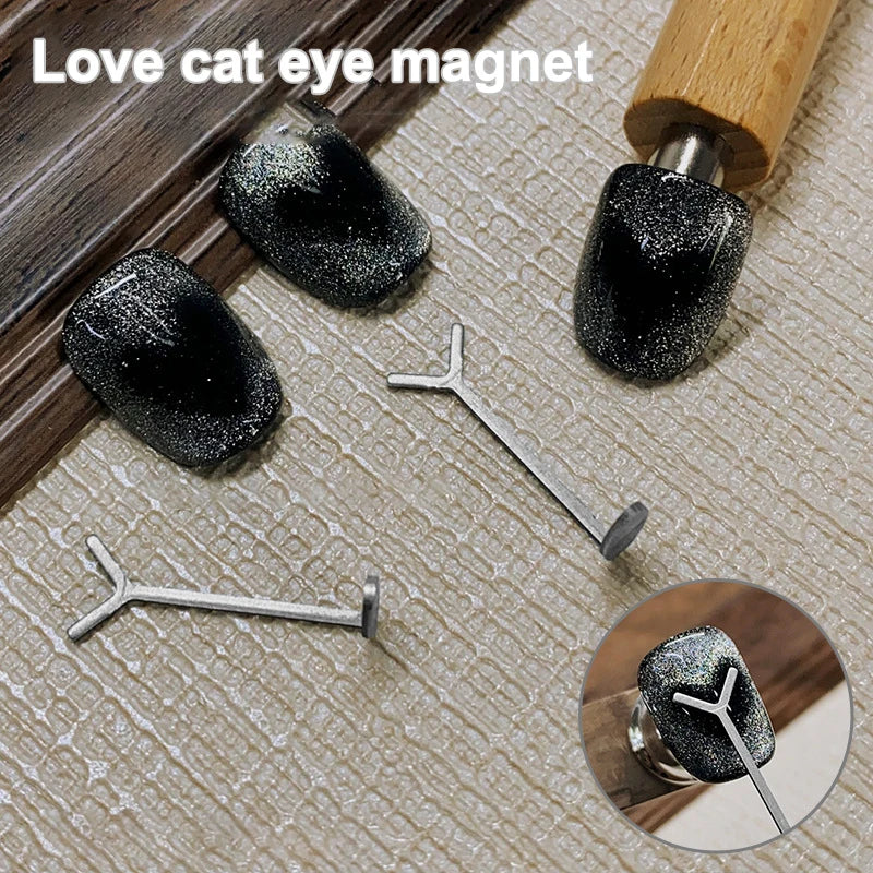 Y-Shape Cat Eye Nail Magnet | 3D Heart Nail Art Tool Nail Art Magnet QXL
