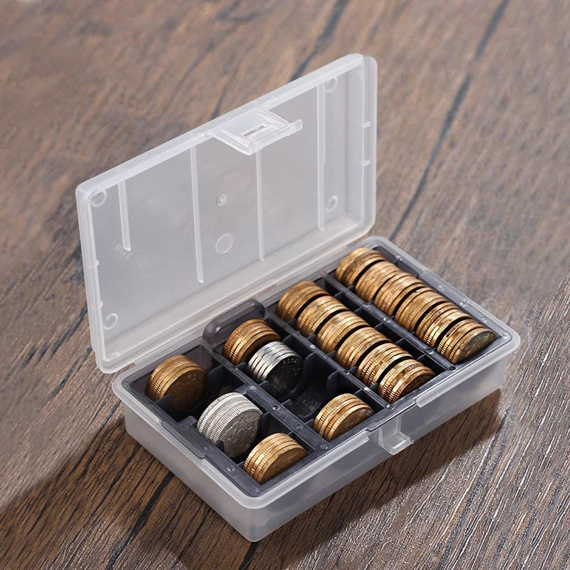 Clear Round Coin Capsule Case | Collector Display & Storage Coin Display Case QXL