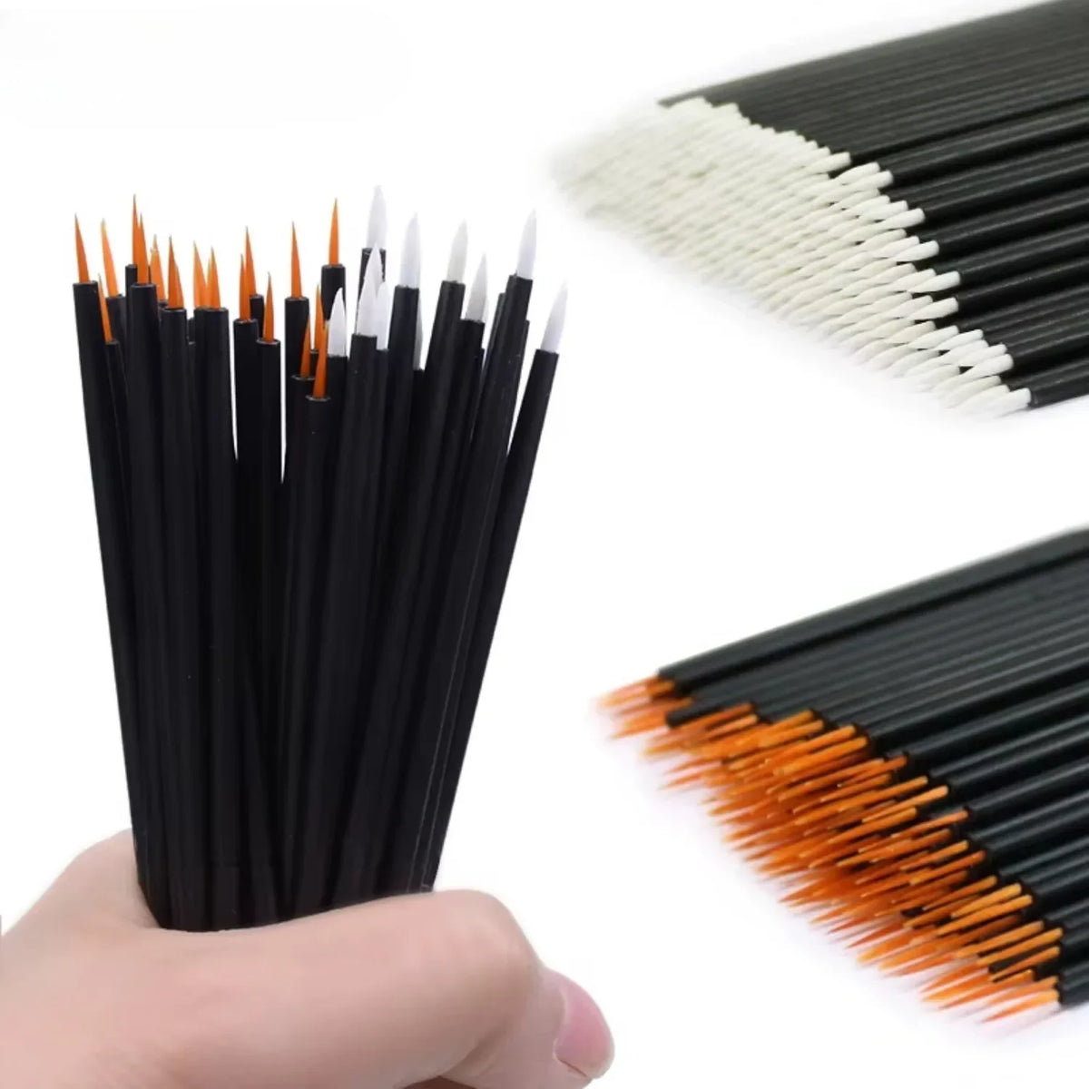 50-Pack Gel Liner & Nail Art Brushes | Eyeliner Painting Pens Nail Art Brush Set QXL