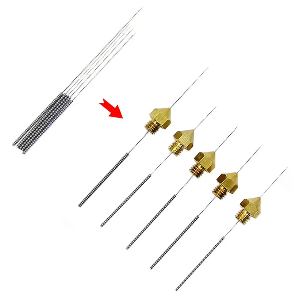 10-Pc Windshield Washer Nozzle Cleaning Needle Kit | 5 Sizes Nozzle Cleaning Kit QXL