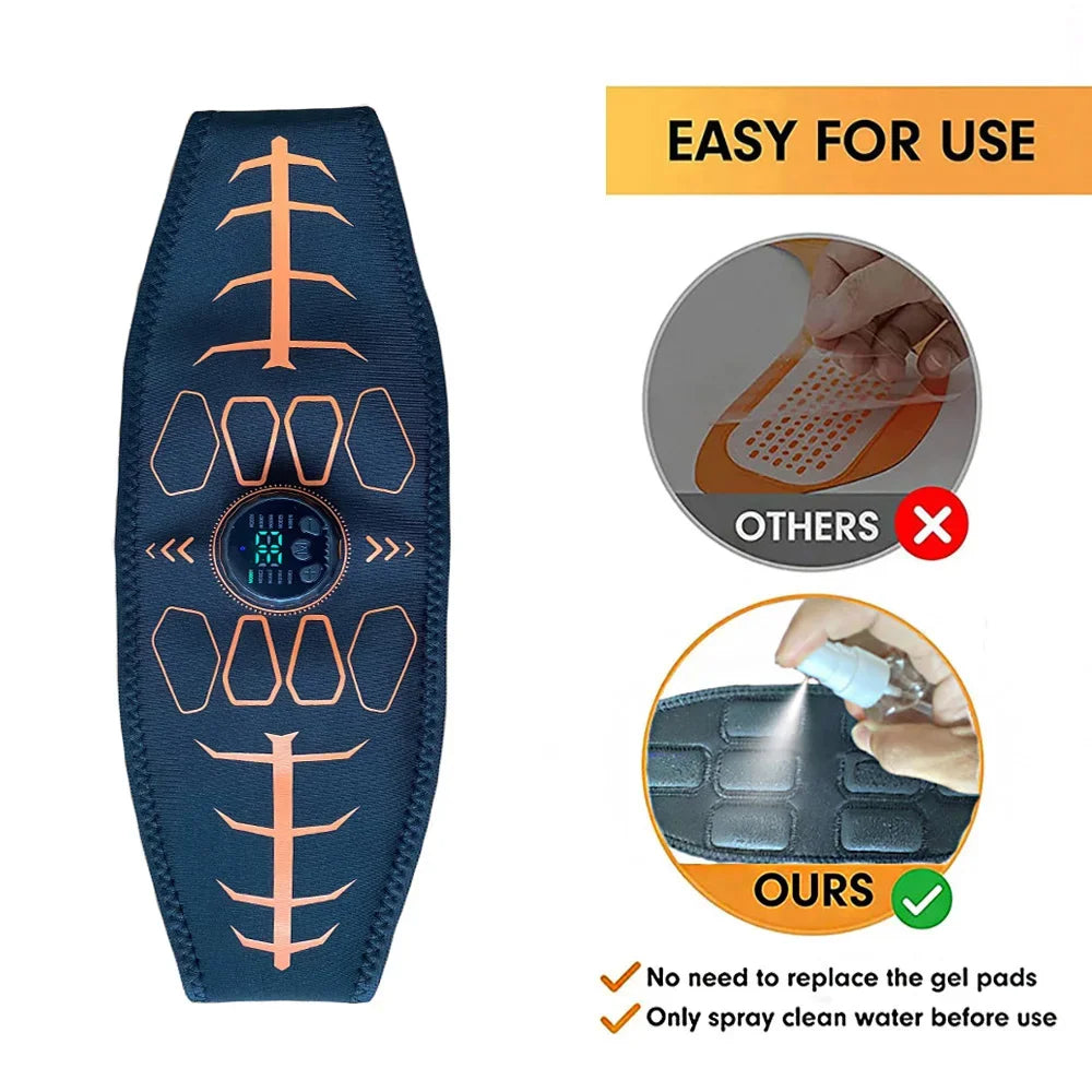 Smart EMS Abs Toning Belt | 10 Modes, USB-C Rechargeable EMS Abs Toning Belt QXL