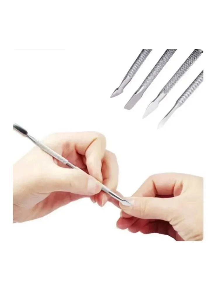 Double-Ended Stainless Steel Cuticle Pusher – Manicure Tool Cuticle Pusher Tool QXL