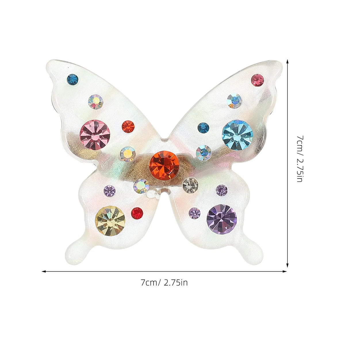 Rhinestone Butterfly Hair Ties – Elastic Ponytail Holders Butterfly Hair Ties QXL