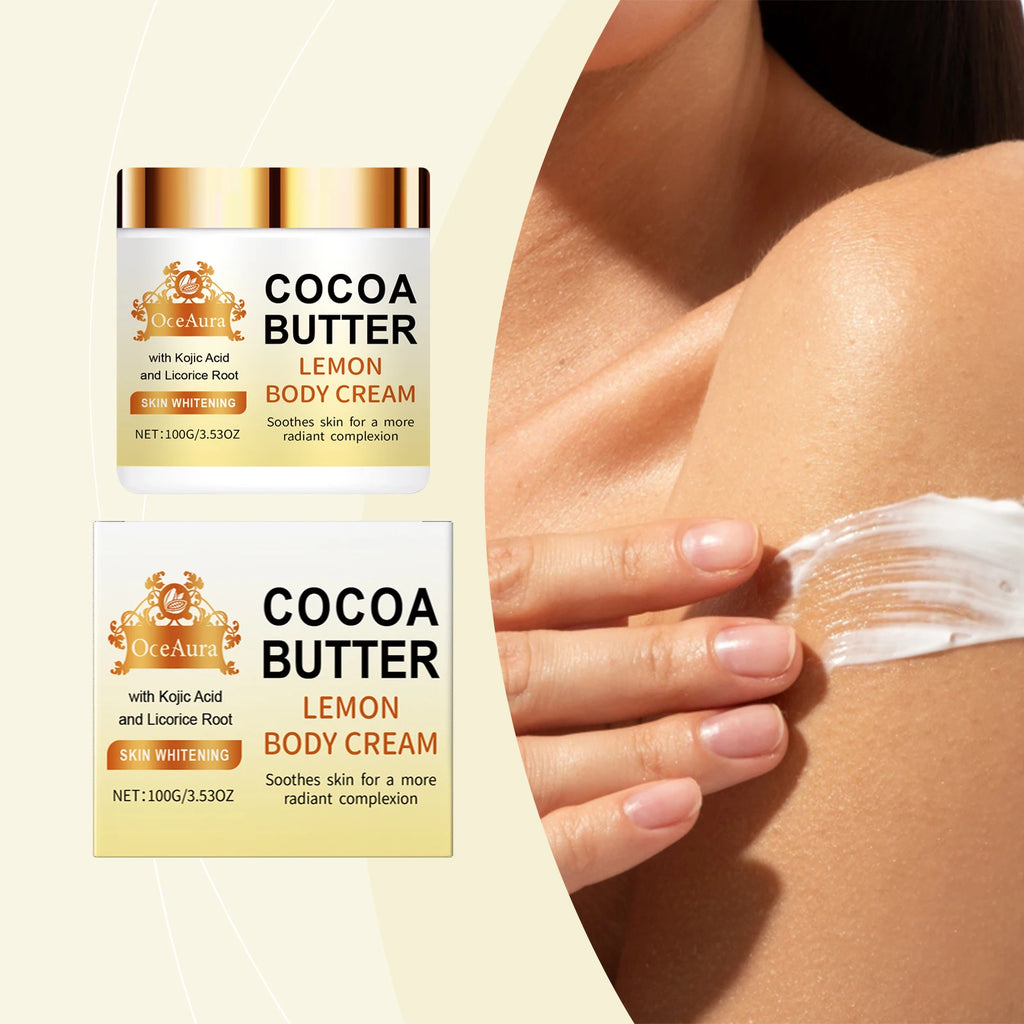 OceAura Lemon & Cocoa Butter Brightening Face Cream | Moisturizer Face Moisturizer Cream QXL