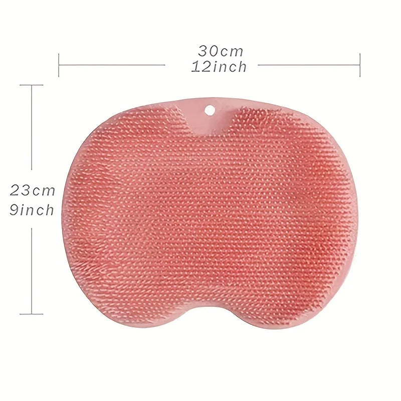 Exfoliating Foot Brush & Back Scrubber | Anti-Slip Suction Cup Foot & Body Scrubber QXL