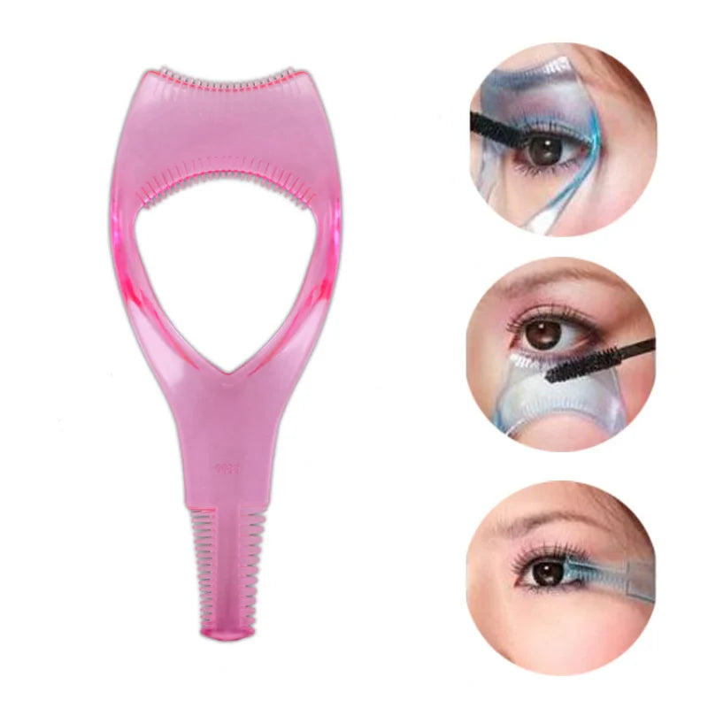 3-in-1 Mascara Shield, Eyeliner Guide & Eyebrow Stencil Tool Eye Makeup Tool QXL