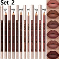 6-Piece Matte Waterproof Lip Liner & Lipstick Set for Women Lip Liner Set QXL Set 2