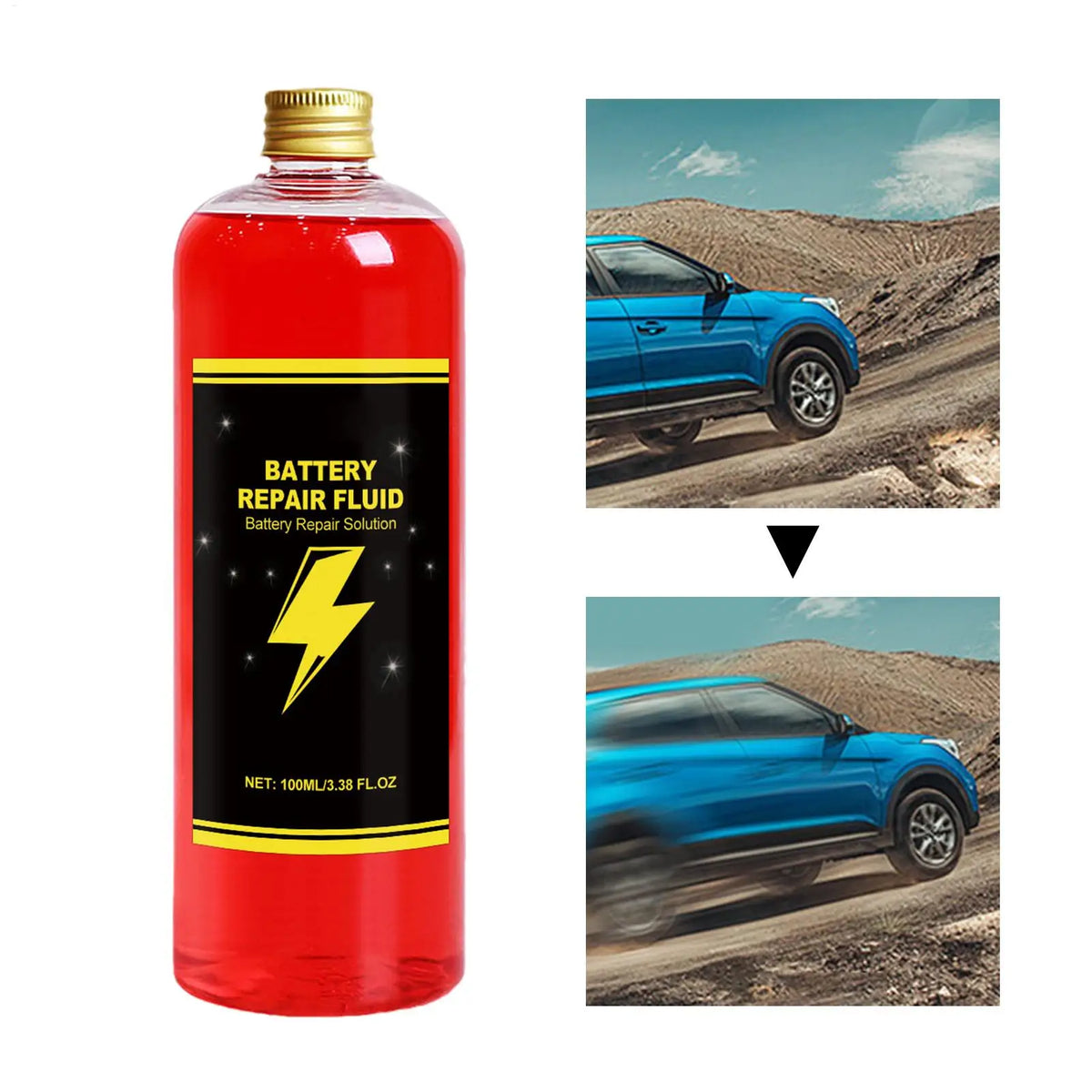 Car Battery Repair Fluid | 100ml Battery Restore Boosting Agent Battery Repair Fluid QXL