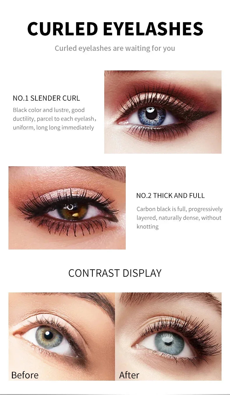 QIC 4D Mascara 2-in-1 Waterproof | Volume & Length Waterproof Mascara QXL