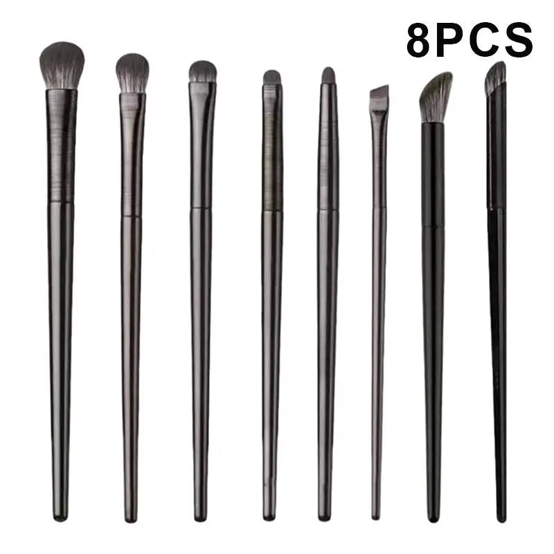 Professional Eye Makeup Brush Set | Soft Nylon 5–10 Pcs Eye Makeup Brush Set QXL 8Pcs