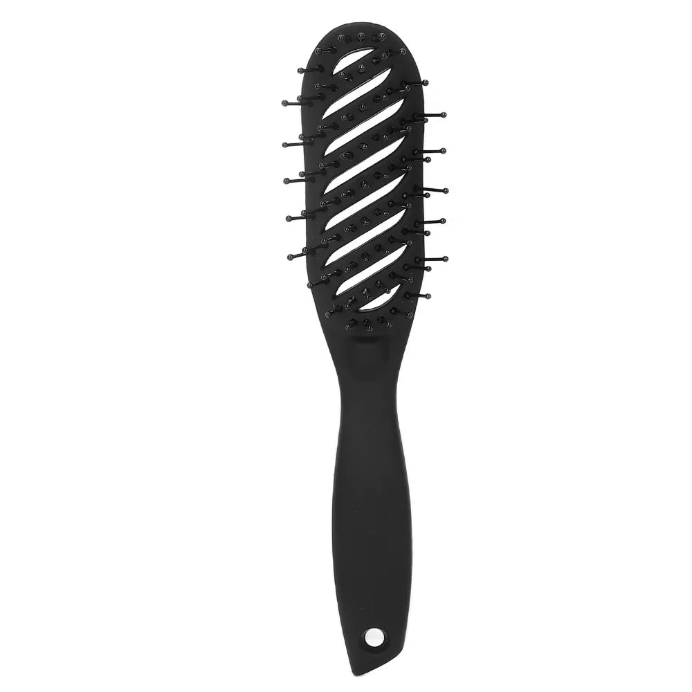 Vented Detangling Hair Comb – Meniscus Nylon Bristles Black Detangling Hair Comb QXL