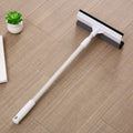 2-in-1 Retractable Window Squeegee & Brush Cleaning Tool Window Squeegee Tool QXL White
