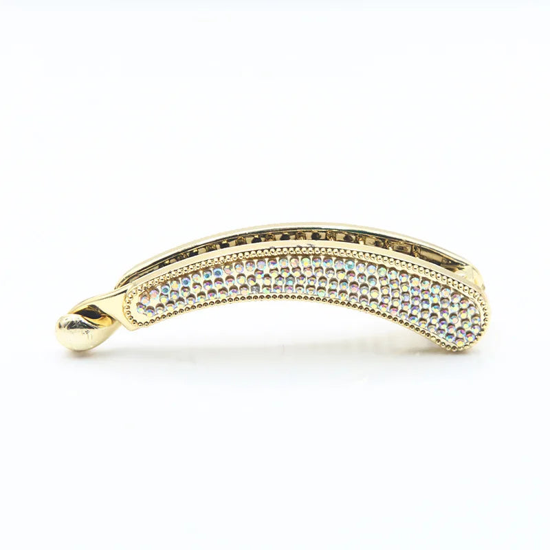 Crystal Rhinestone Banana Hair Clip | Women's Claw Barrette Hair Claw Clip QXL