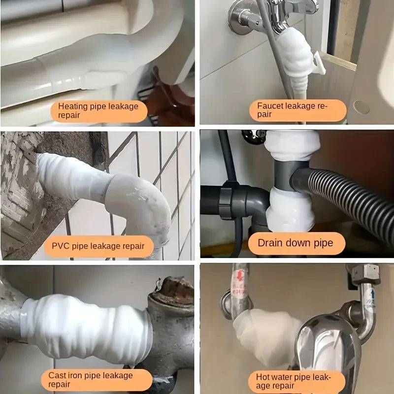 Instant Leak Repair Tape | High-Temp Flexible Pipe Sealant Pipe Repair Tape QXL