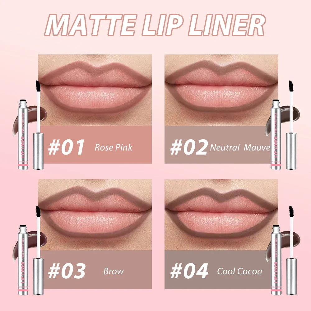 JUJU Dream 2-in-1 Peel-Off Matte Lip Gloss & Liner Matte Lip Tint QXL