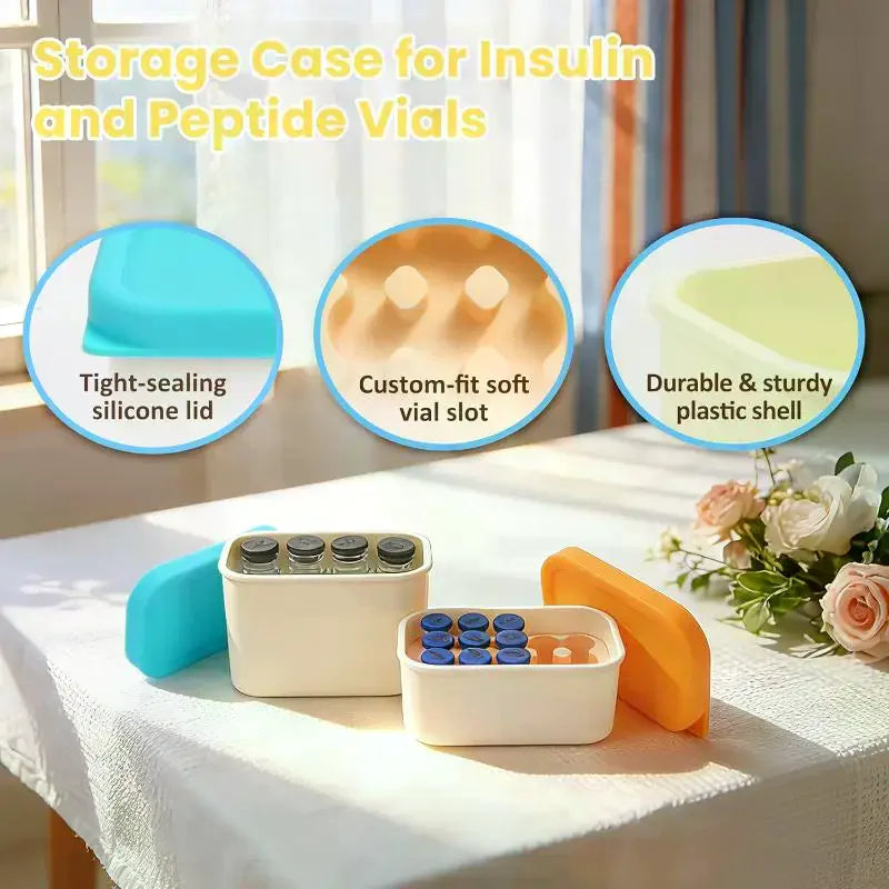 8 & 10-Slot Vial Storage Case | Hard Shell Travel Box 3–10ml Vial Storage Case QXL
