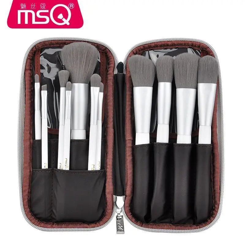12-Piece Beginner Makeup Brush Set | Eyeshadow Blush Powder Makeup Brush Set QXL 12 Asian Silver make