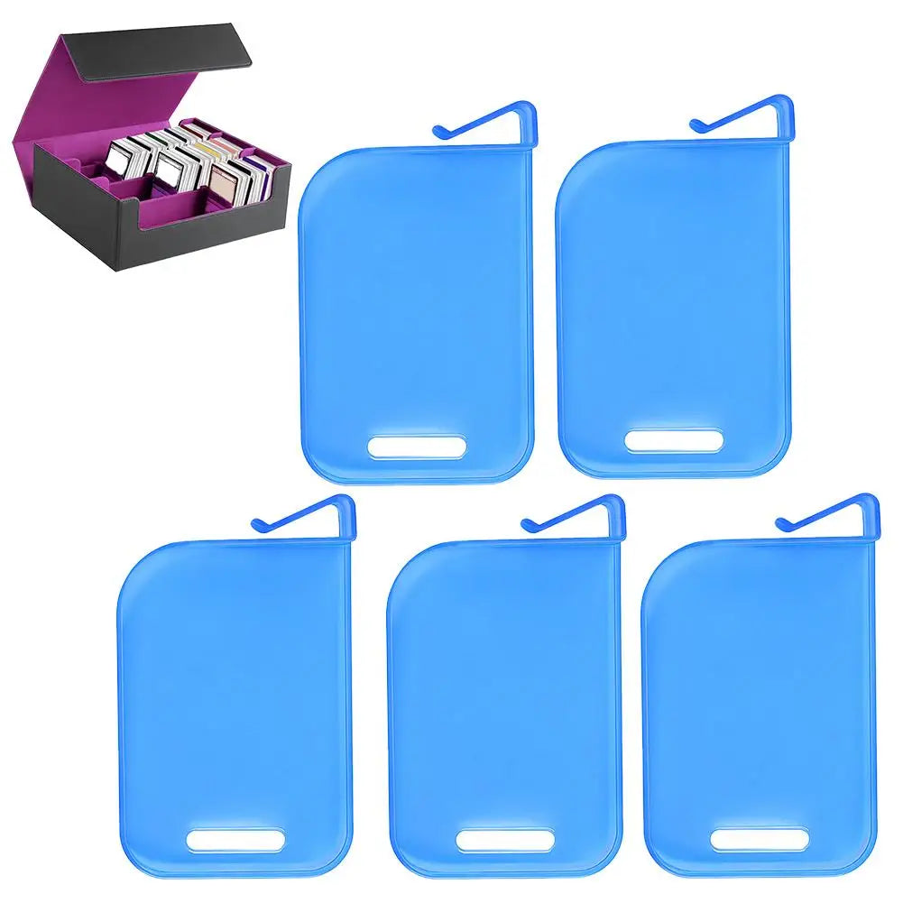 5-Pack Trading Card Divider Clips | Card Box Organizer Set Card Box Organizer QXL Blue