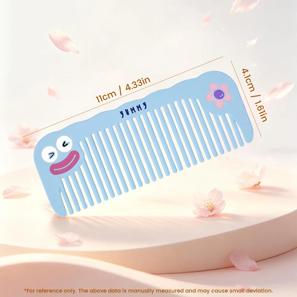 Cartoon Cat Wide Tooth Comb | Anti-Static Wig & Curly Hair Wide Tooth Hair Comb QXL
