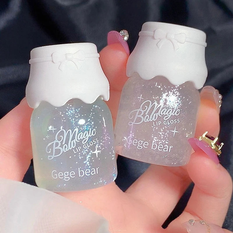 Bow Knot Milk Canister Lip Gloss | Hydrating Mirror Shine Lip Gloss QXL