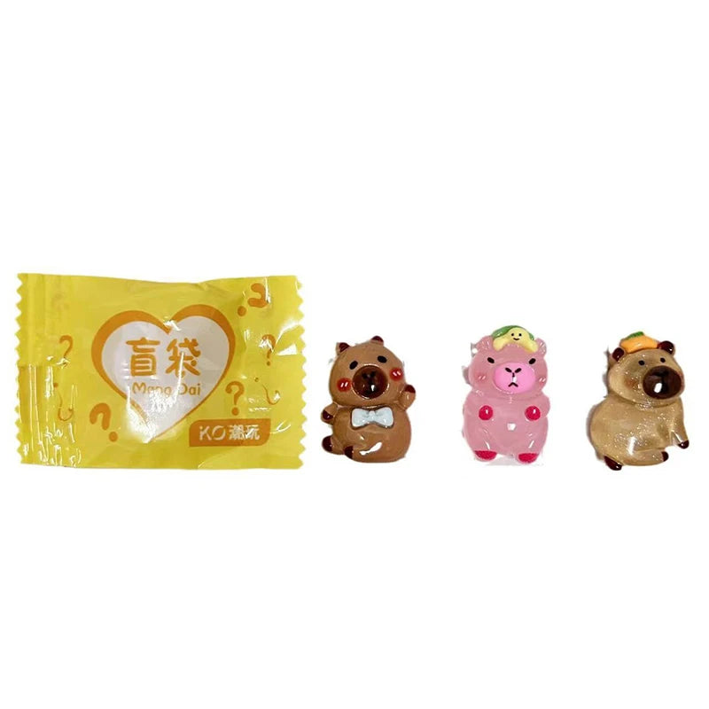20-Pack Glow Capybara Mini Figurines | Blind Bag Surprise Set Mini Figurine Set QXL Random-20pcs