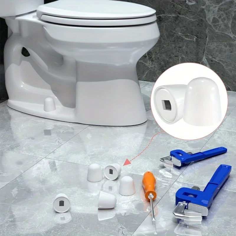 2-Pack Universal Toilet Bolt Covers with Extra Washers Toilet Bolt Covers QXL