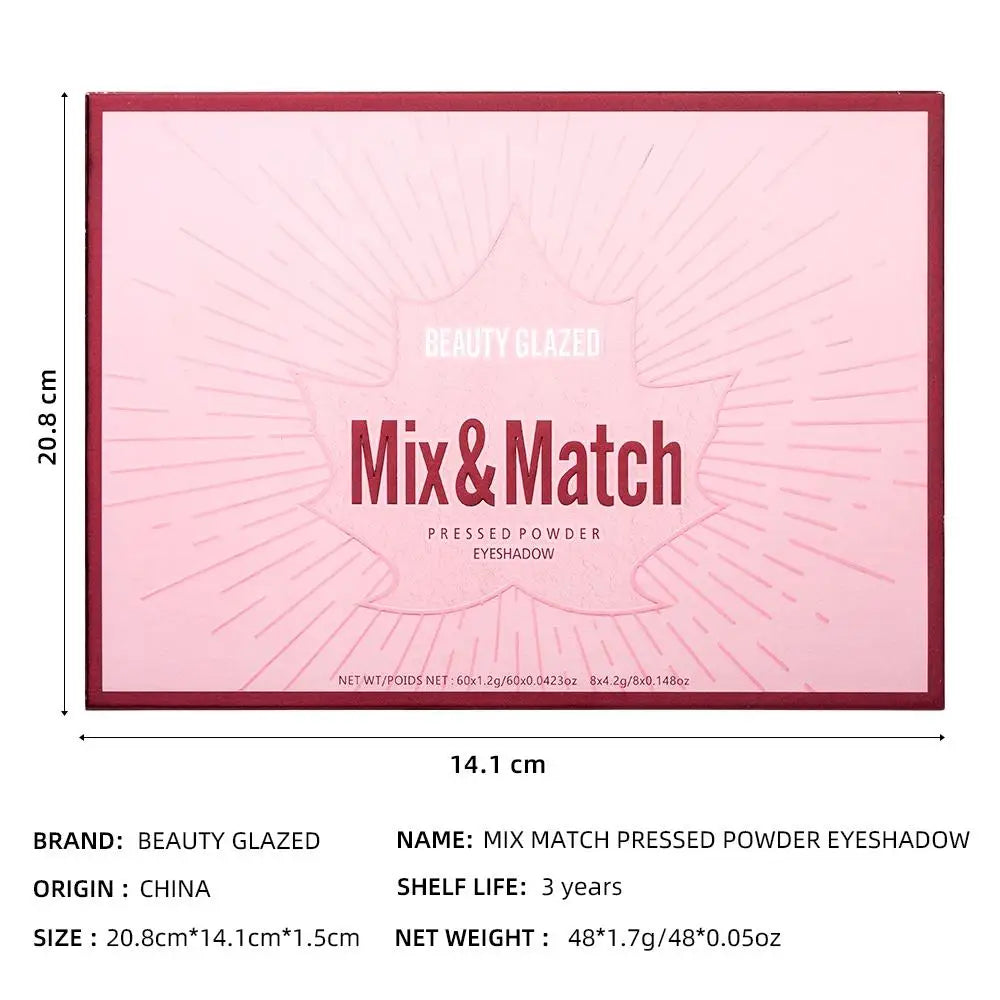 Beauty Glazed 68-Color Eyeshadow Palette – Shimmer & Contour Eyeshadow Palette QXL