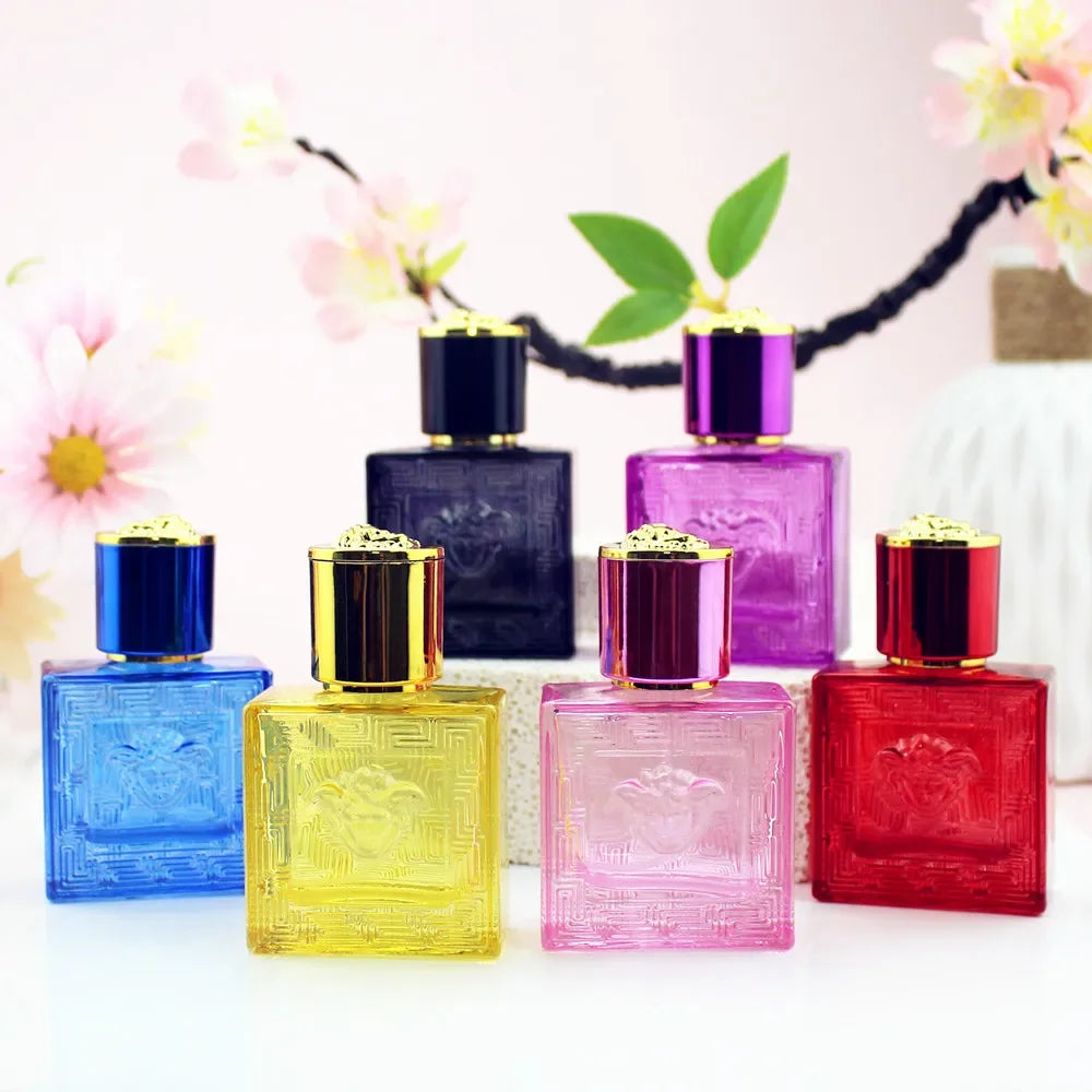 30ml Square Glass Perfume Spray Bottle | Refillable Atomizer Perfume Spray Bottle QXL