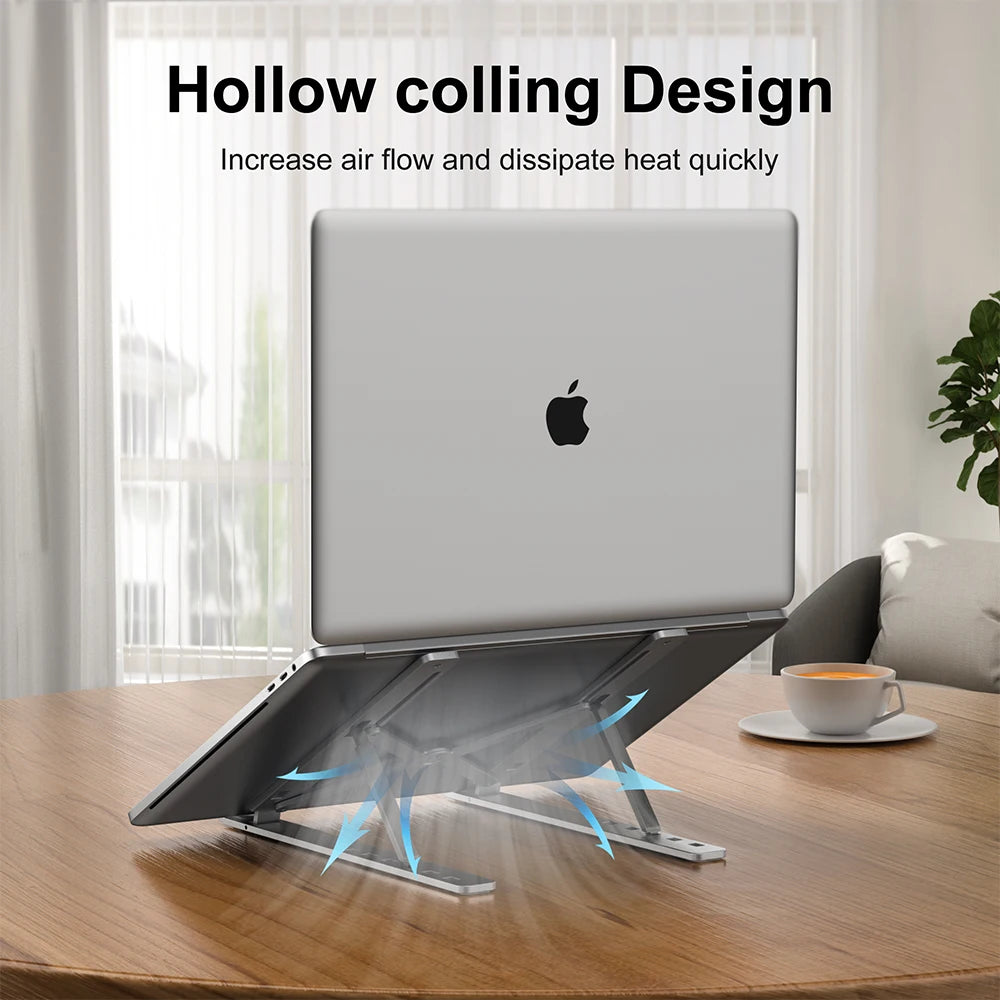 Aluminum Foldable Laptop Stand | Adjustable Portable Holder Laptop Stand QXL