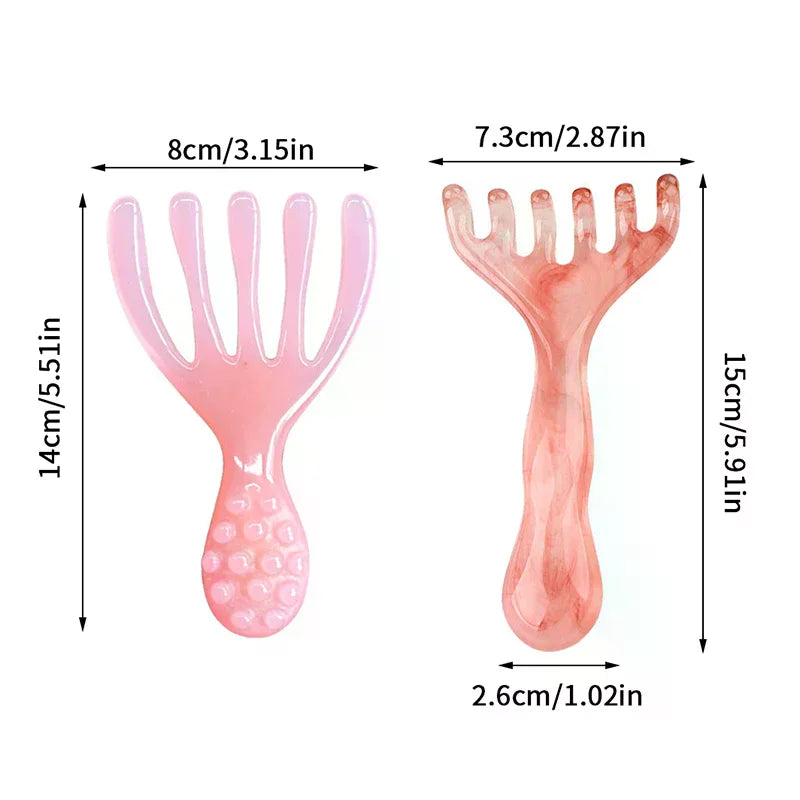 Double-Ended Scalp Massager Comb | Portable Head Scratcher Scalp Massager Comb QXL