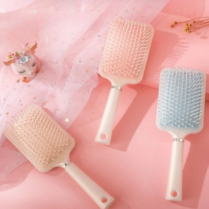 Pearlescent Air Bag Scalp Massager Paddle Comb | Anti-Static Scalp Massager Comb QXL
