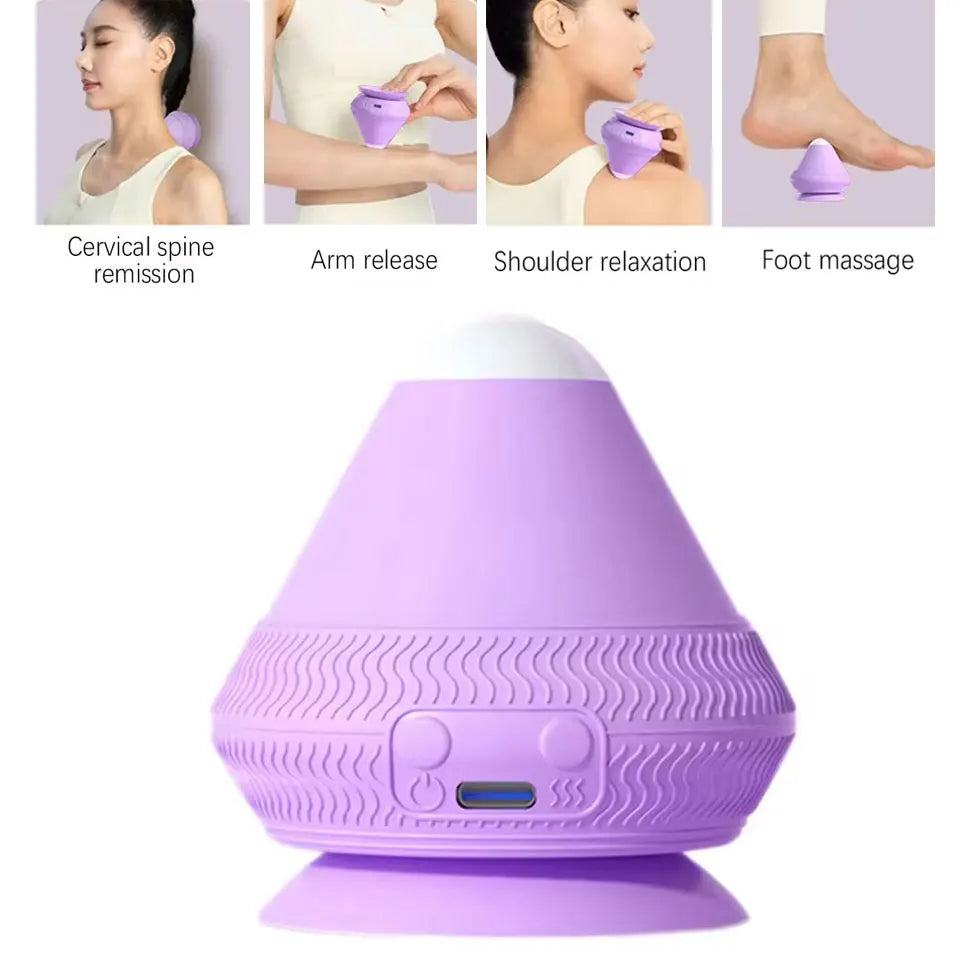 Vibrating Silicone Massage Ball | 2-Speed Heat & Vibration Vibrating Massage Ball QXL