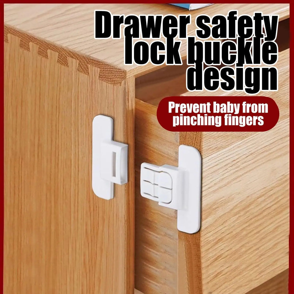 Baby Safety Fridge & Cabinet Lock | Anti-Open Buckle Baby Safety Lock QXL