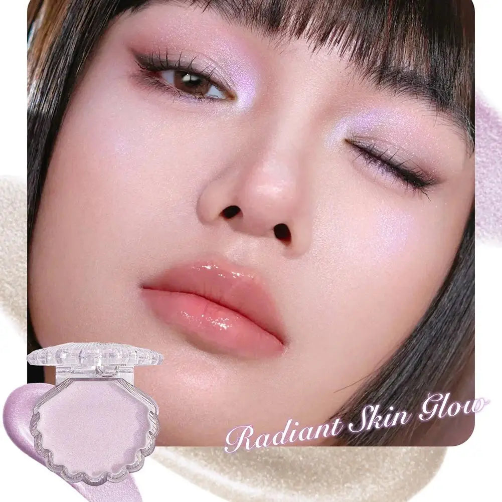 Seashell Cream Highlighter | Pearlescent Shimmer Face & Body Cream Highlighter QXL