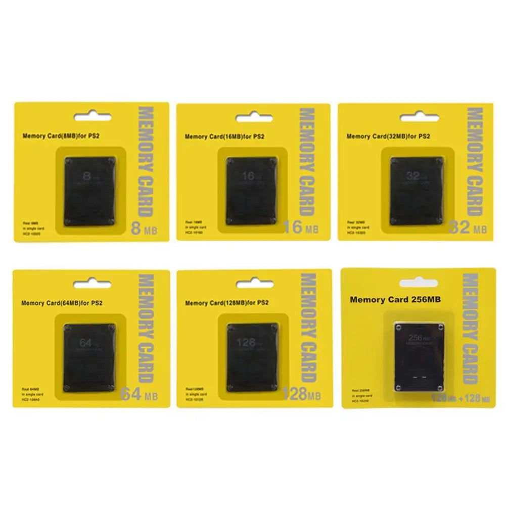 PS2 Memory Card 8MB–128MB Flash Storage | PlayStation 2 Game Console Memory Card QXL