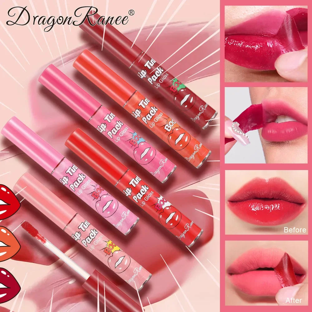 Dragon Ranee Peel-Off Matte Lip Tint | Waterproof Lip Stain Peel-Off Lip Tint QXL