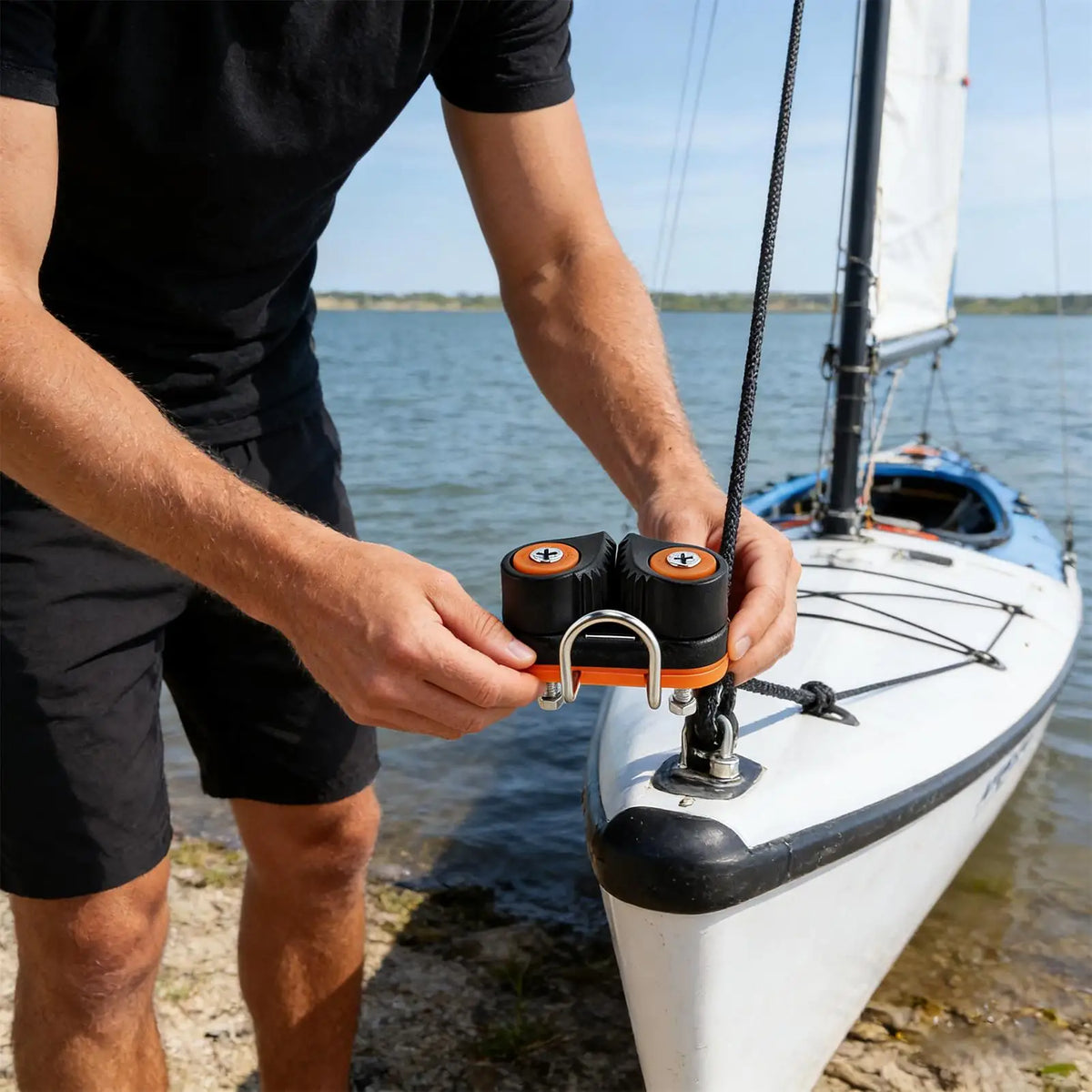 Nylon Cam Cleat Rope Clamp | Kayak Canoe Marine Cable Clamp Marine Rope Clamp QXL