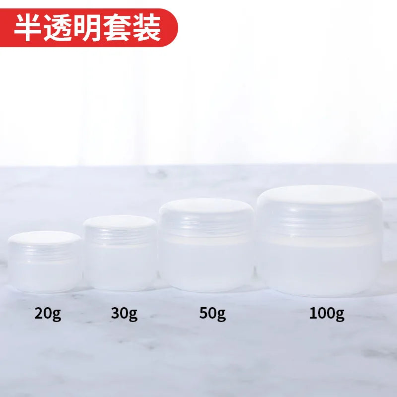 10-Pack Refillable Cosmetic Jars 10g 20g 30g | Travel Cream Pots Cosmetic Jars QXL 10gX10PCS Clear Plastic