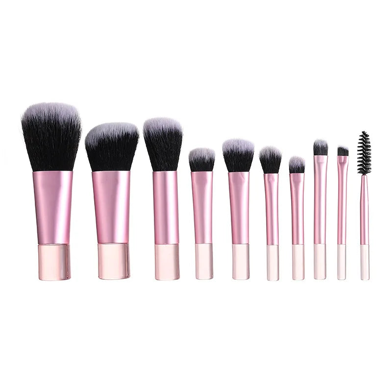 10-Piece Mini Makeup Brush Set | Soft Fluffy Blending Brushes Makeup Brush Set QXL