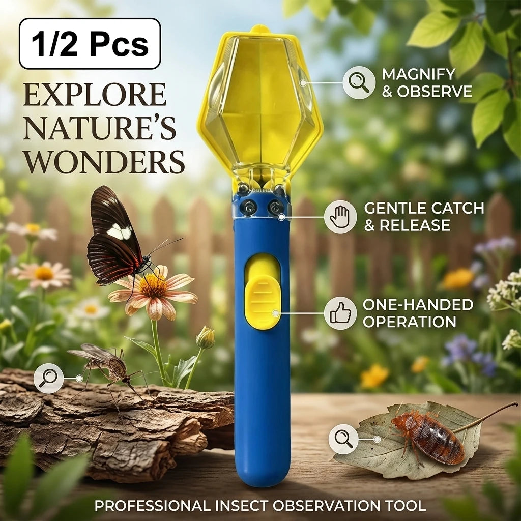 Kids Bug Catcher & Insect Observation Box with Magnifying Lens Kids Insect Explorer Toy QXL