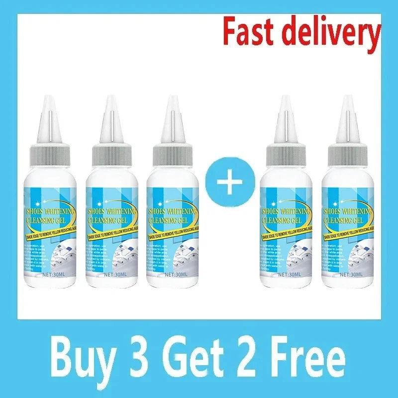 Shoes Cleaner Kit Removes Shoes Whitening Cleansing Gel Shoe Washing Machine Dirt And Yellow From Shoes Cleaning Foam Cleaner QXL 5 PCS
