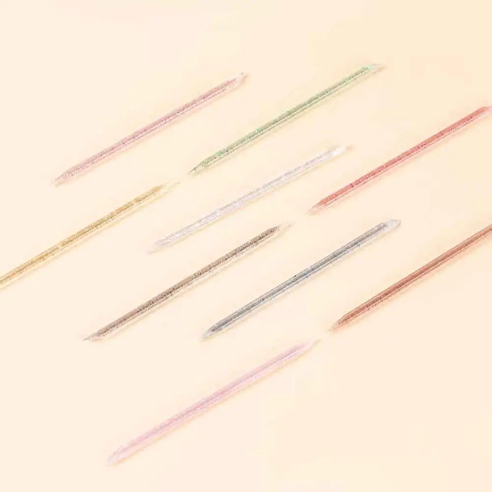50/100-Pack Double-End Crystal Cuticle Pusher & Remover Sticks Cuticle Pusher Sticks QXL